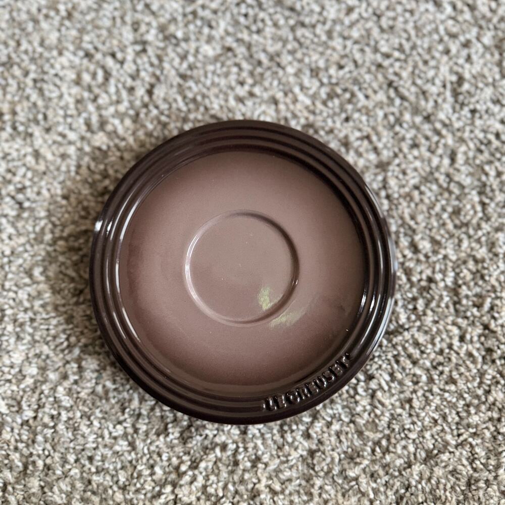 Le Creuset Brown Stoneware 7 oz Cappuccino Saucer coffee tea replacement
